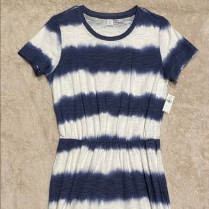 Tie Dye Midi Dress with Cinched Waist NWT